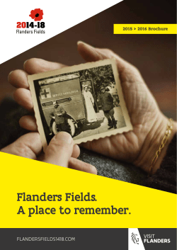 Flanders Fields. A place to remember.