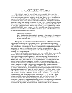 Meiosis and Punnett Squares