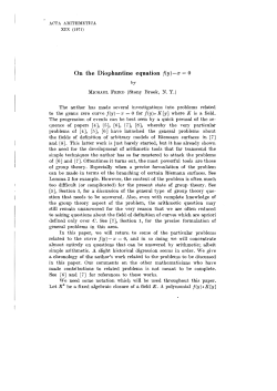 On the Diophantine equation f(y)-x = 0