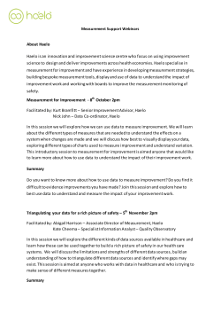 About Haelo Haelo is an innovation and improvement science