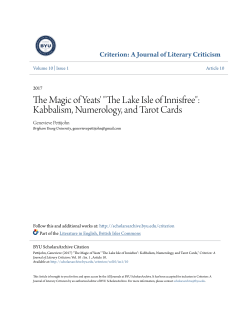 "The Lake Isle of Innisfree": Kabbalism, Numerology, and Tarot Cards