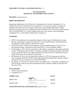 Staff Report PDF - San Francisco Municipal Transportation Agency