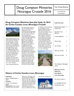 Doug Compton Ministries Nicaragua Crusade 2016