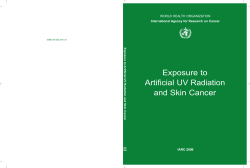 Exposure to Artificial UV Radiation and Skin Cancer