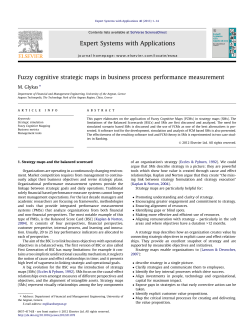 Fuzzy cognitive strategic maps in business process performance