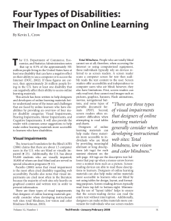 Four Types of Disabilities: Their Impact on Online - 10