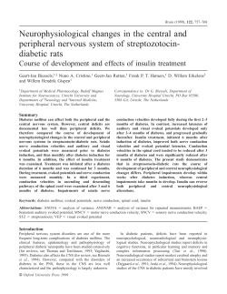 Neurophysiological changes in the central and peripheral nervous