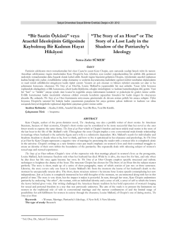 the birth of a new &ldquo;self&rdquo; and a new &ldquo;identity&rdquo; in kate chopin`s short