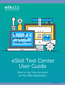 eSkill Test Center User Guide