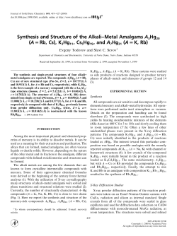 A = K, Rb - University of Notre Dame