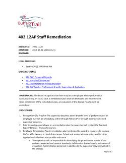 402.12AP Staff Remediation