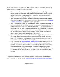 Harbinger and Foreshadow