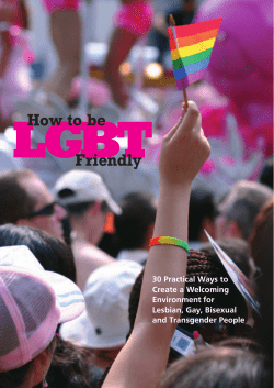 HOW TO BE LGBT FRIENDLY