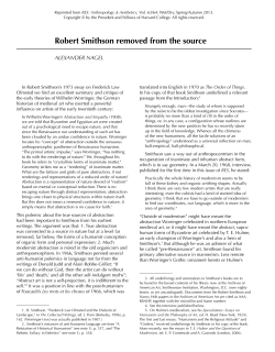 Robert Smithson removed from the source