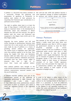 Petitions - Parliament of Western Australia