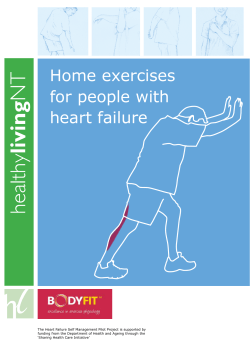 Home exercises for people with heart failure