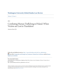 Combating Human Trafficking in Poland