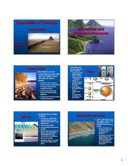 Chapter 13 Shorelines