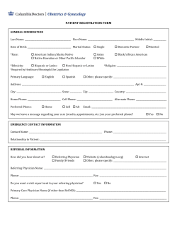 New Patient Registration Form