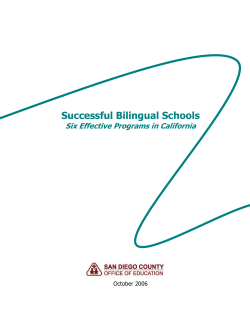 Successful Bilingual Schools