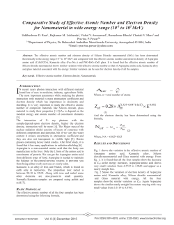 Comparative Study of Effective Atomic Number