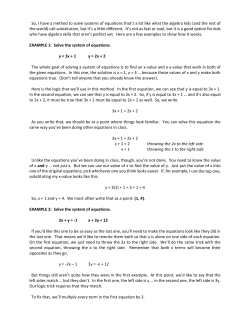 So, I have a method to solve systems of equations