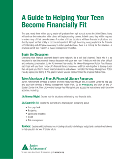 Money Management Action Plan