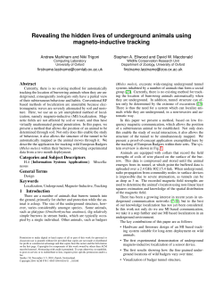 Revealing the hidden lives of underground animals using magneto