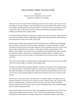 Preface for Exhibition Catalogue: `From Grimm to Reality`