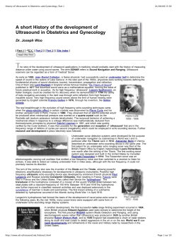 A Short History Of The Development Of Ultrasound In