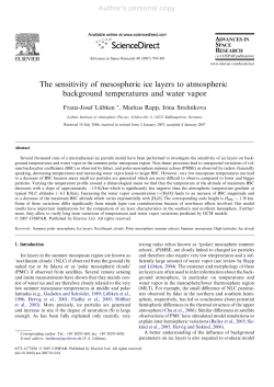 The sensitivity of mesospheric ice layers to atmospheric background