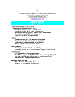NEWSLETTER - Argentine Embassy