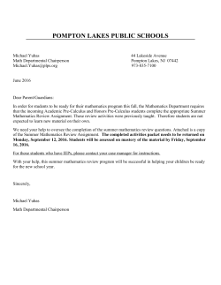 pompton lakes public schools - Pompton Lakes School District