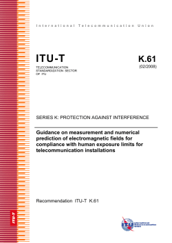 ITU-T Rec. K.61 (02/2008) Guidance on