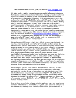 The Aftermarket EFI buyer`s guide, courtesy of