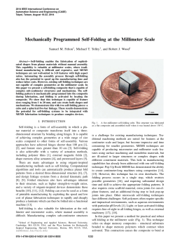 Mechanically Programmed Self-Folding at the Millimeter Scale