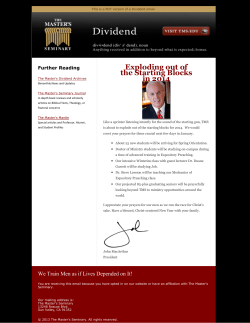 Exploding out of the Starting Blocks in 2014