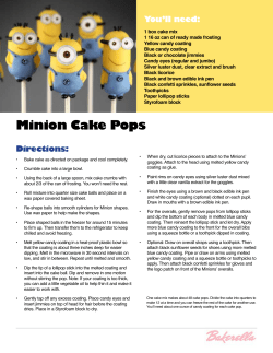 Minion Cake Pops