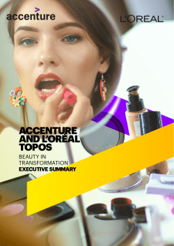 ACCENTURE AND L`OR&Eacute;AL TOPOS