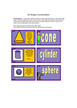 3d Shape Game - Adrian Bruce