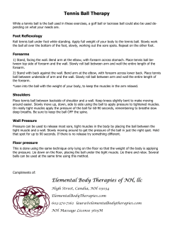 Tennis Ball Techniques - Elemental Body Therapies