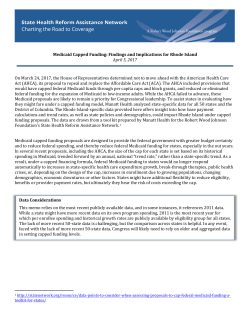 Rhode Island - State Health Reform Assistance Network