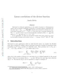 Linear correlations of the divisor function