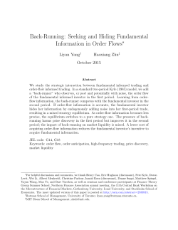 Seeking and Hiding Fundamental Information in Order Flows