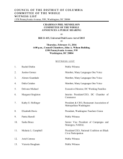 View Third Hearing Witness List and Testimony