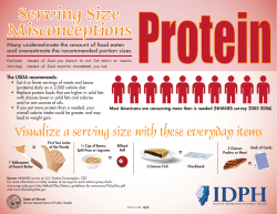 Serving Size Misconceptions