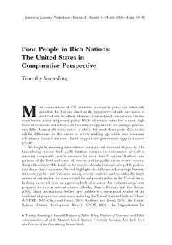 Poor People in Rich Nations
