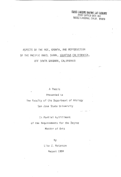 Aspects of the age, growth, and reproduction of the Pacific angel