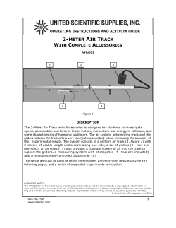 2-meter air track - United Scientific Supplies