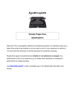 Sample Pages from Apostrophe`s